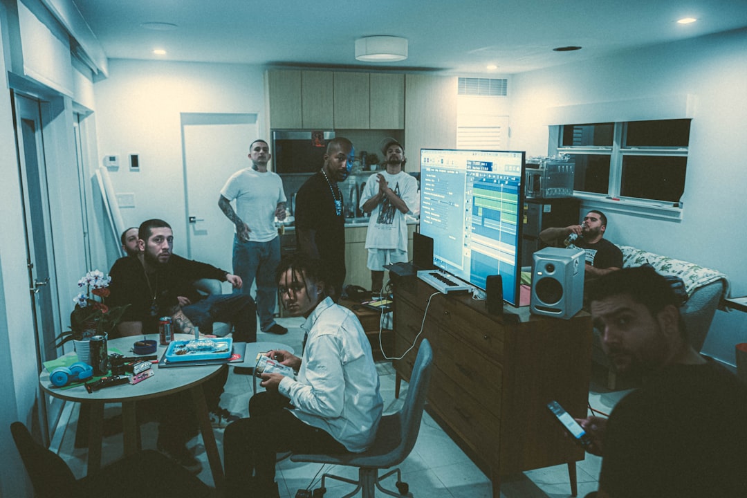 People collaborating in a modern workspace, representing AI-assisted knowledge work
