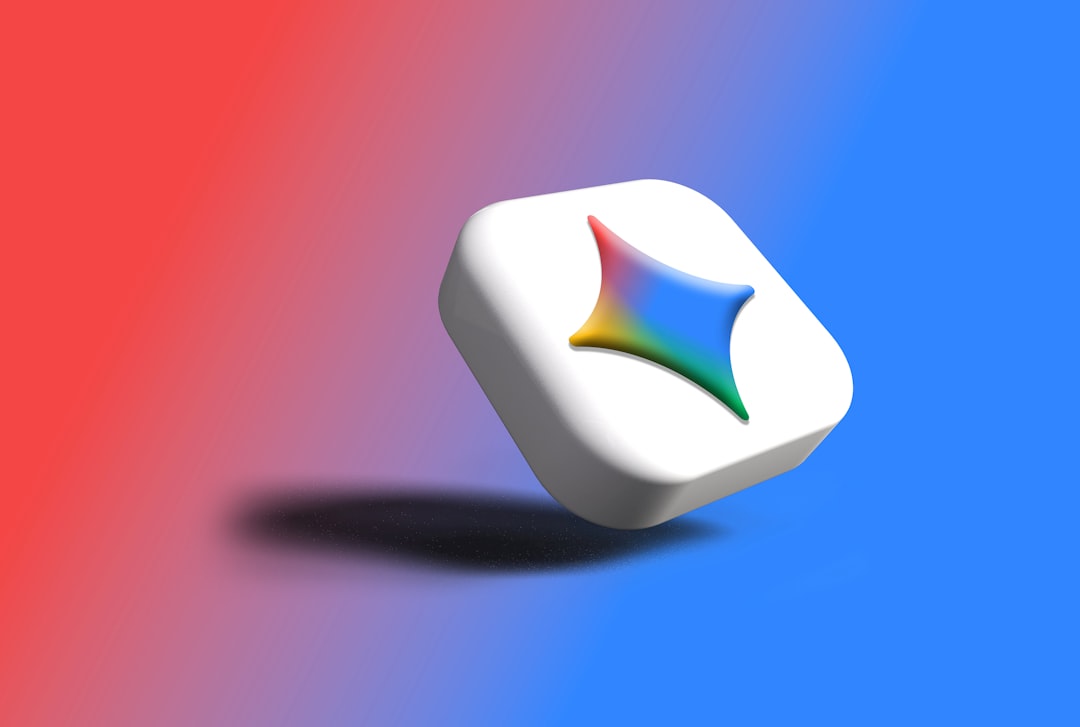 Abstract gradient background with geometric shapes suggesting computation