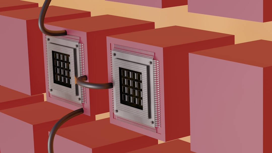 Digital processor and network connections symbolizing the structured data flows behind enterprise AI compliance evidence