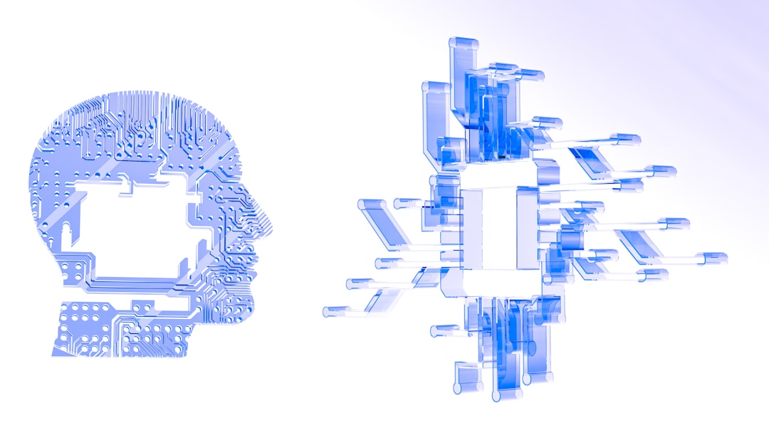 A computer chip in the shape of a human head symbolizing multi-modal AI processing